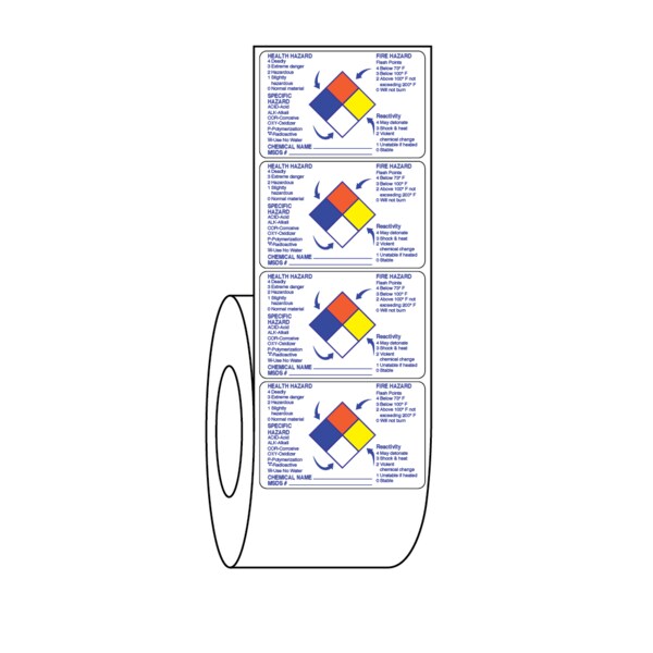 Nevs Label, Descriptive sections w/codes 1-15/16" x 3" L-1695 - main